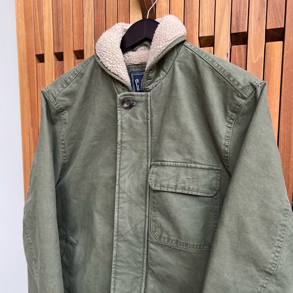 GAP Army Green Jacket Men’s- Small - Picture 2 of 7
